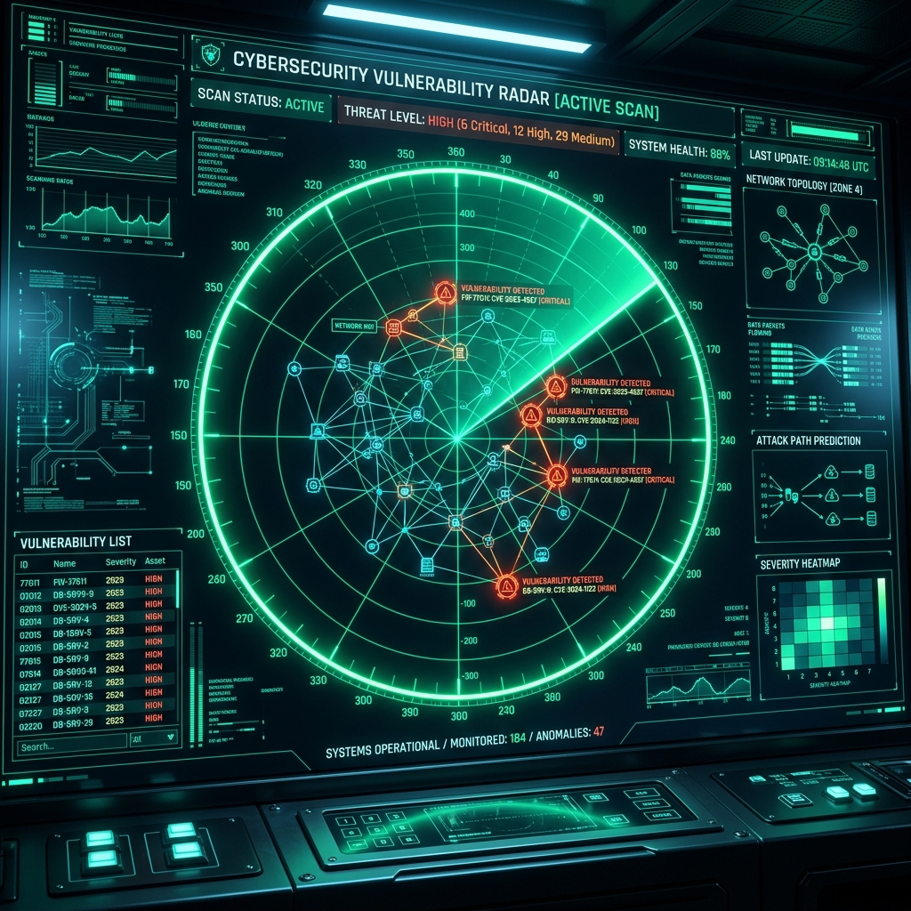 Radar skanowania podatności wykrywający i klasyfikujący luki bezpieczeństwa w sieci